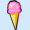 Helado de fresa