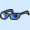 Gafas volteadoras azules